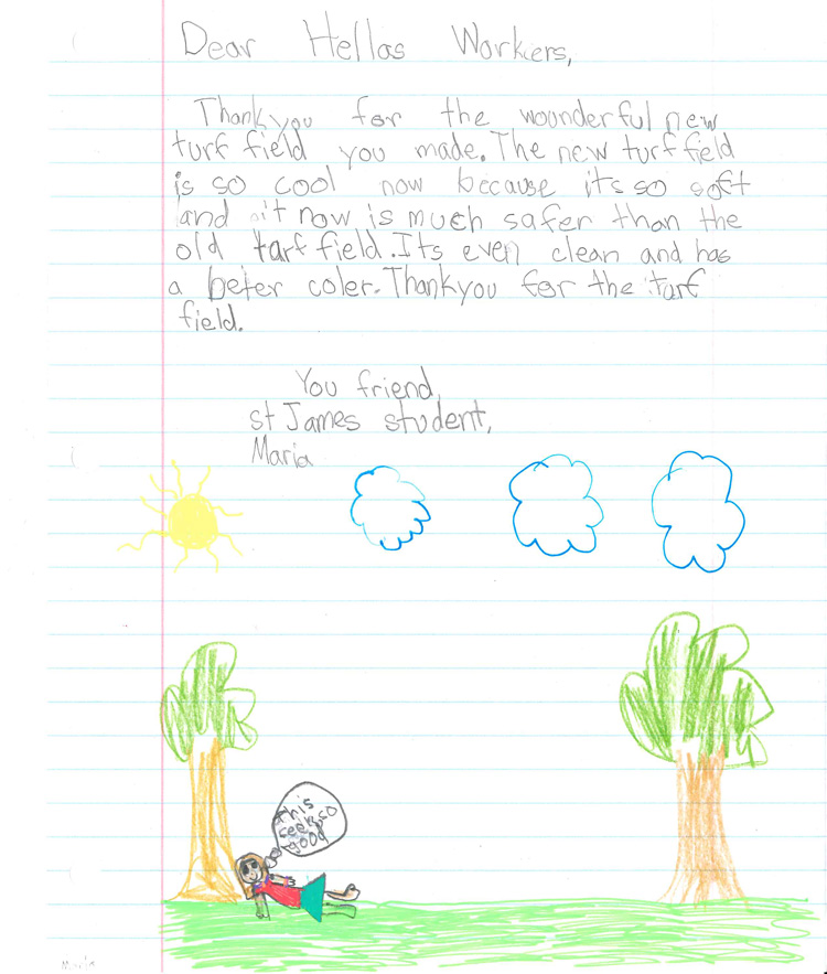 Letter to Hellas from Maria
