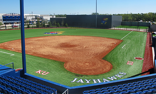 Kansas University’s Arrocha Ballpark at Rock Chalk Park in Lawrence, KS.